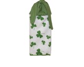 Shamrock Hand Towel, St. Patricks Day, Irish Dish Towel, Tea Towel, Kitchen Hand Towel, Hand Towel, Towel With Ties, Hanging Towel