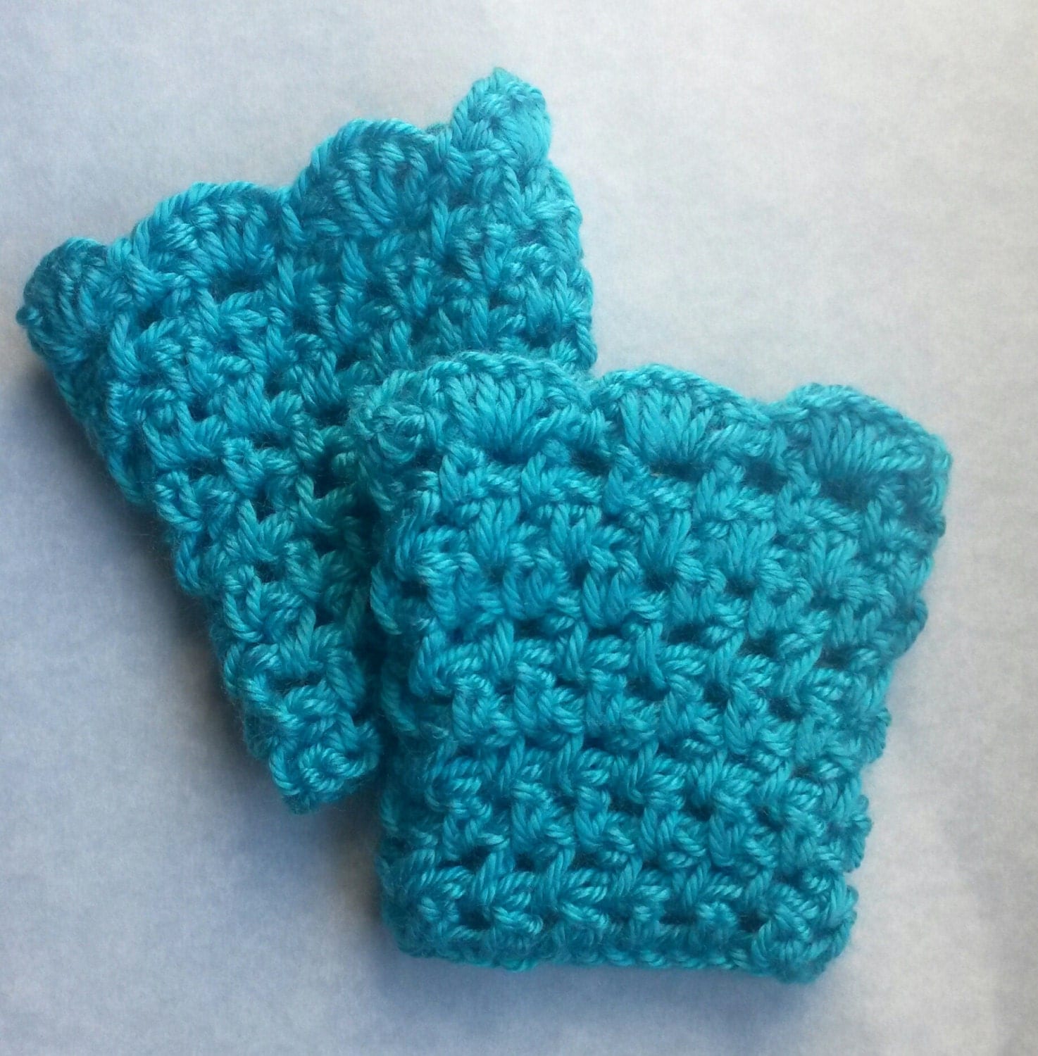 Teal Crochet Boot cuffs child boot cuff child boot toppers