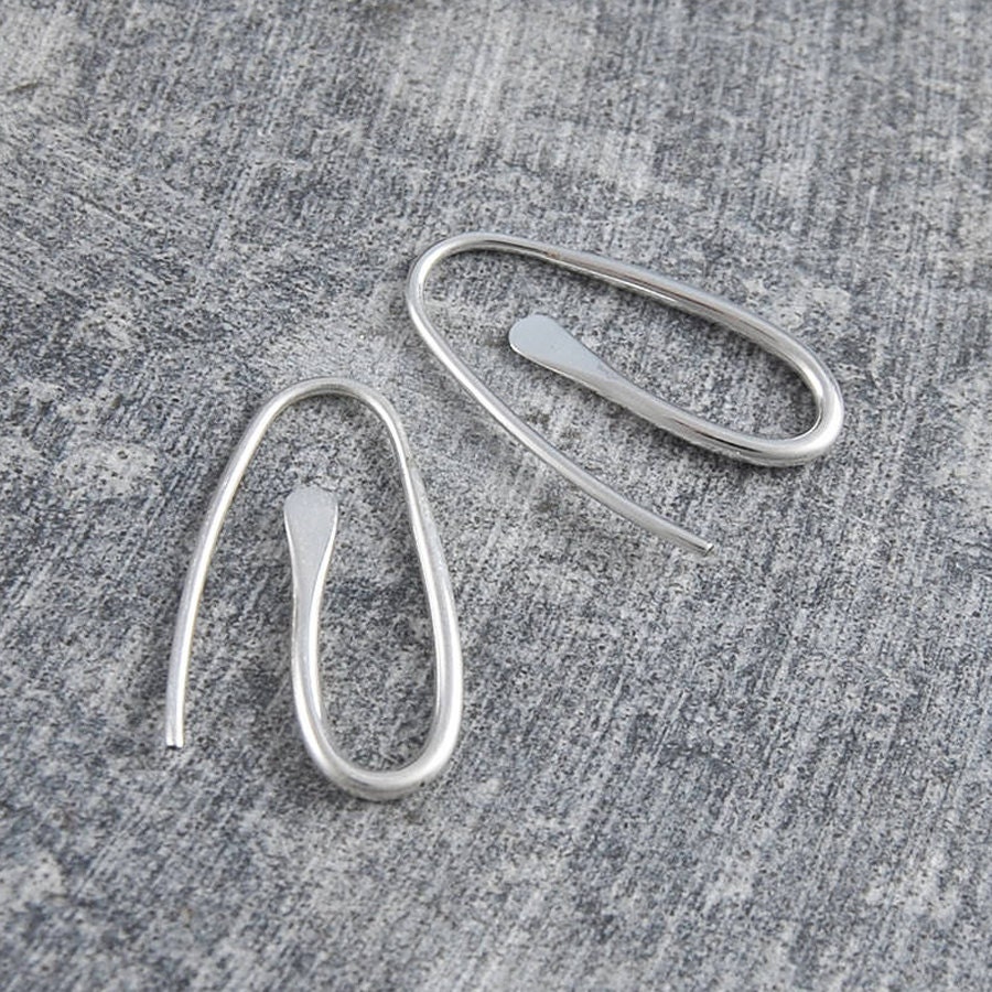 Paper Clip Sterling Silver Earrings by OtisJaxon on Etsy