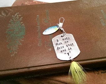 Personalized Hand Stamped Fishing Lure-Fathers Boyfriend Grandfather Dads Gifts-Mens Gift-Fishing Tackle