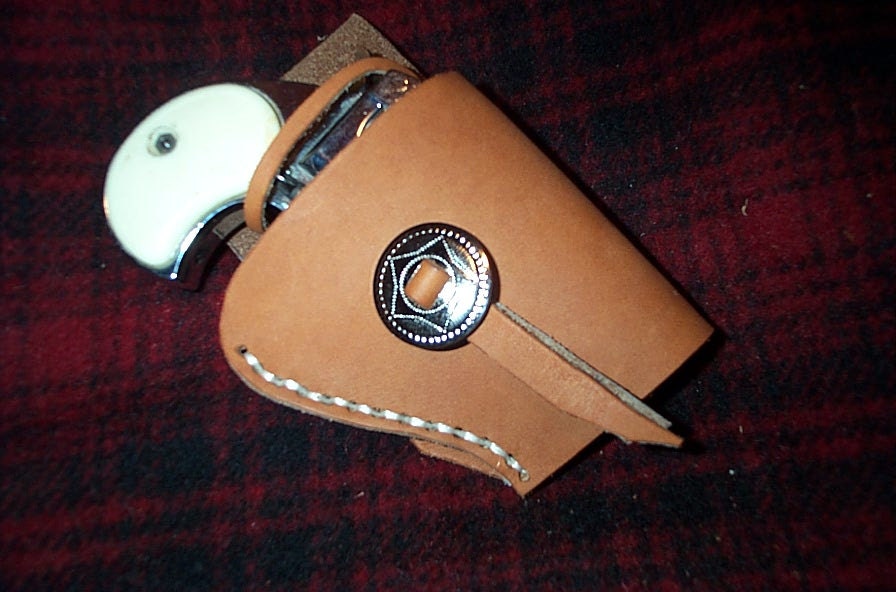 Derringer conceal carry leather right hand holster