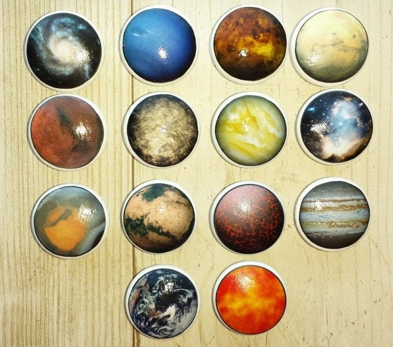 Planets of the Solar System Drawer Knobs by WallpaperYourWorld