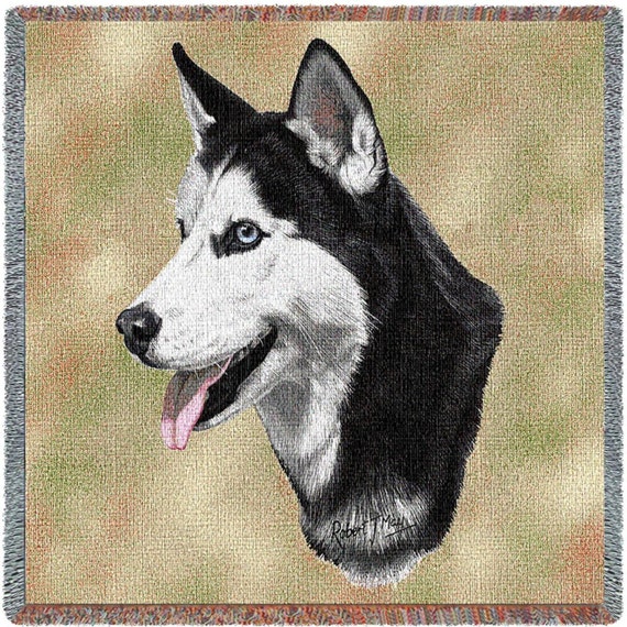 SIBERIAN HUSKY BLANKET by ZoogSay on Etsy