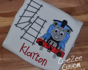 Thomas the Train Birthday Onesie/Shirt (Short Sleeve)