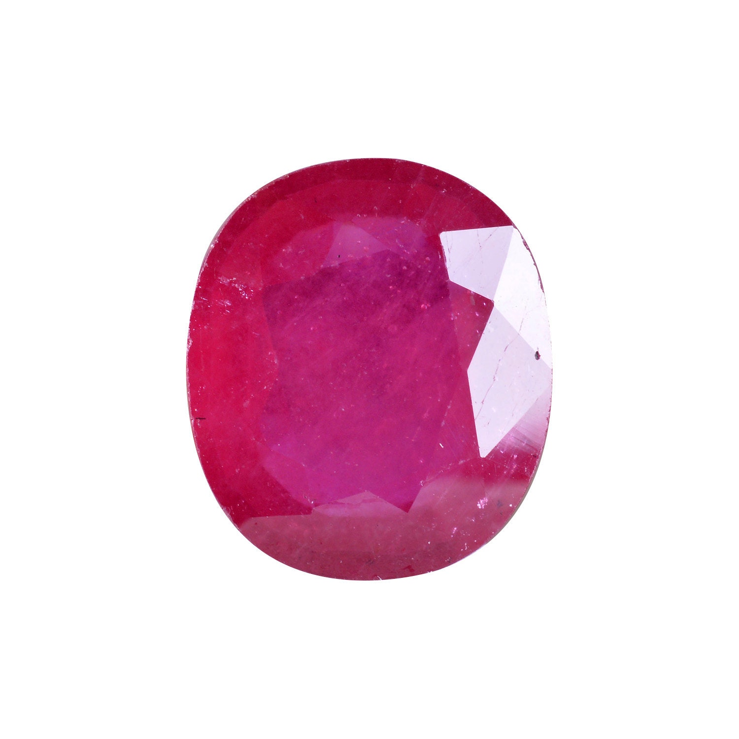 6 Carat Genuine Ruby Gemstone 10 x 11 MM Oval Gemstone