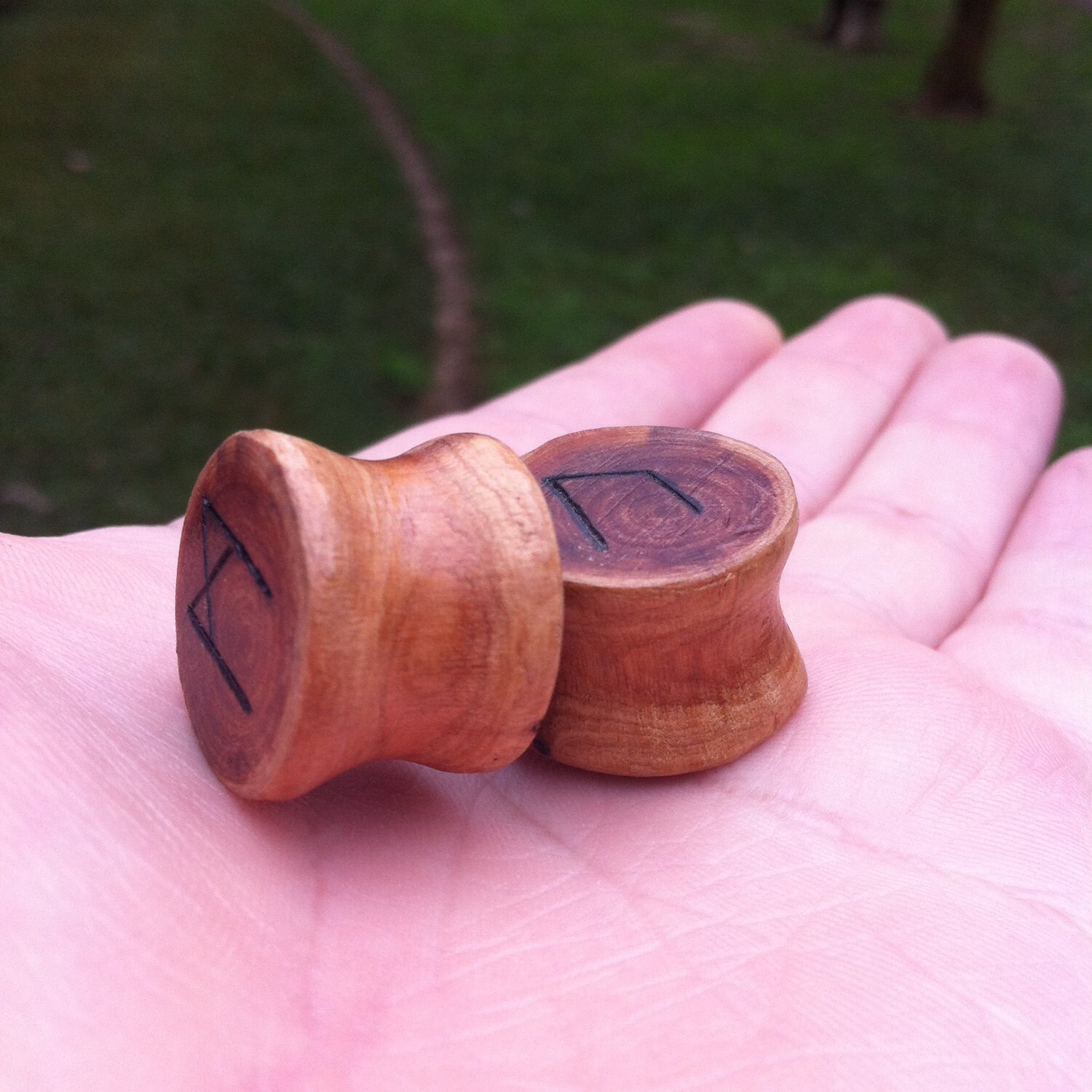 7/8 Cedar Rune Plugs