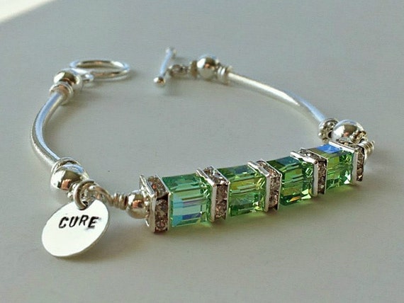 Non-Hodgkin's Lymphoma Awareness Bracelet With Swarovski