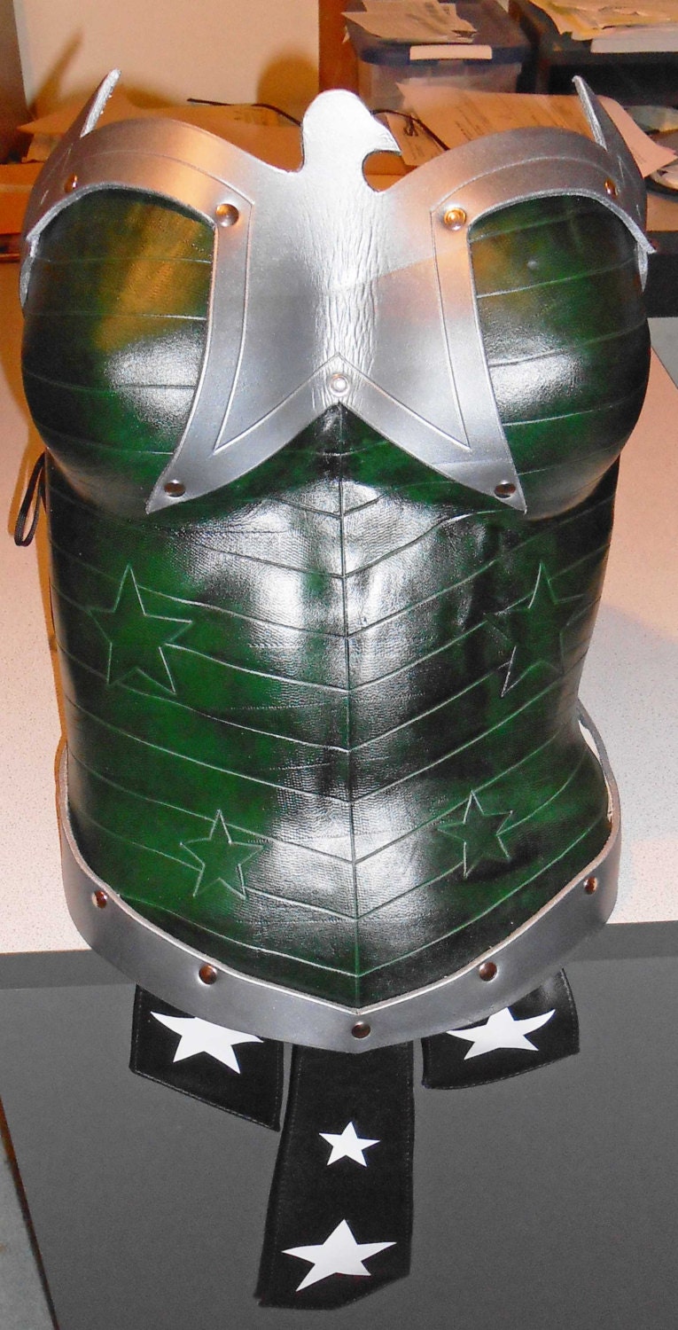 Woman's Artemis leather armor breastplate by LeatherboundArmor