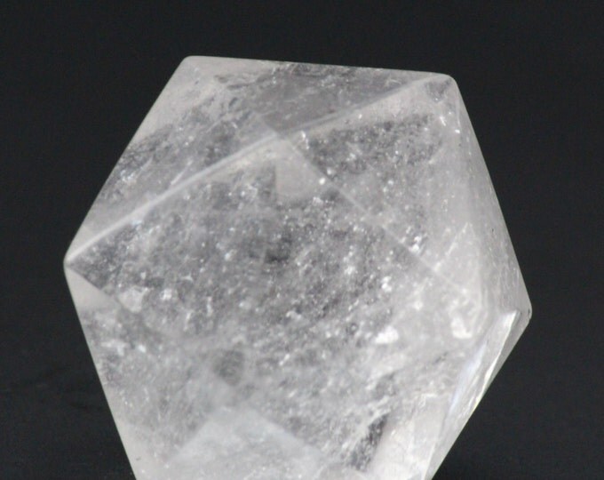 Quartz Crystal, Metatron's Cube, Icosahedron Plutonic Solid