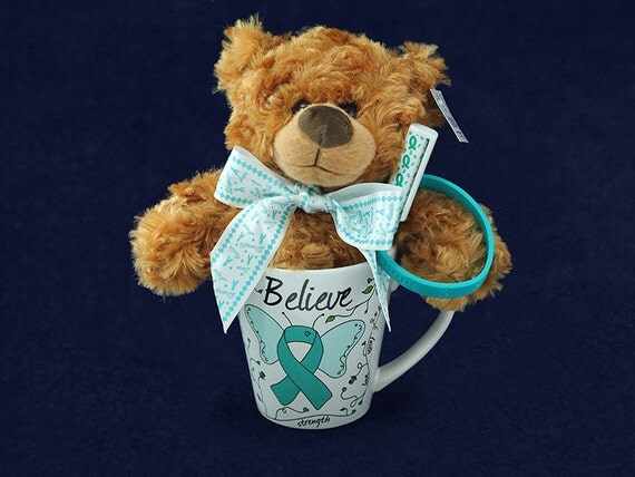 Teddy Bear Teal Ribbon T Pack Retail Re Bemu 3