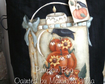 Pumpkin Bag by Manuella Villa for Painting with Friends. E-Pattern