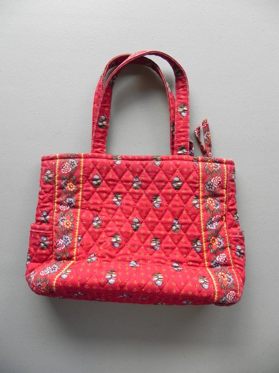 red quilted handbag