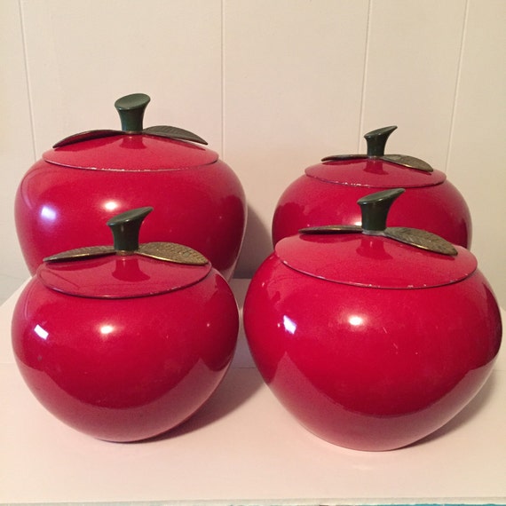 Vintage Apple Canister Set