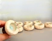 Ceramic menorah, Hanukkah menorah , white and blue menorah, ceramic candlesticks, clay candlesticks, Judaica, Hanukkah gift