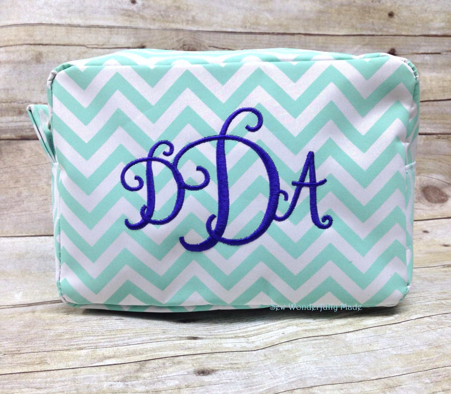 Monogrammed Cosmetic Case Monogrammed Cosmetic Bag