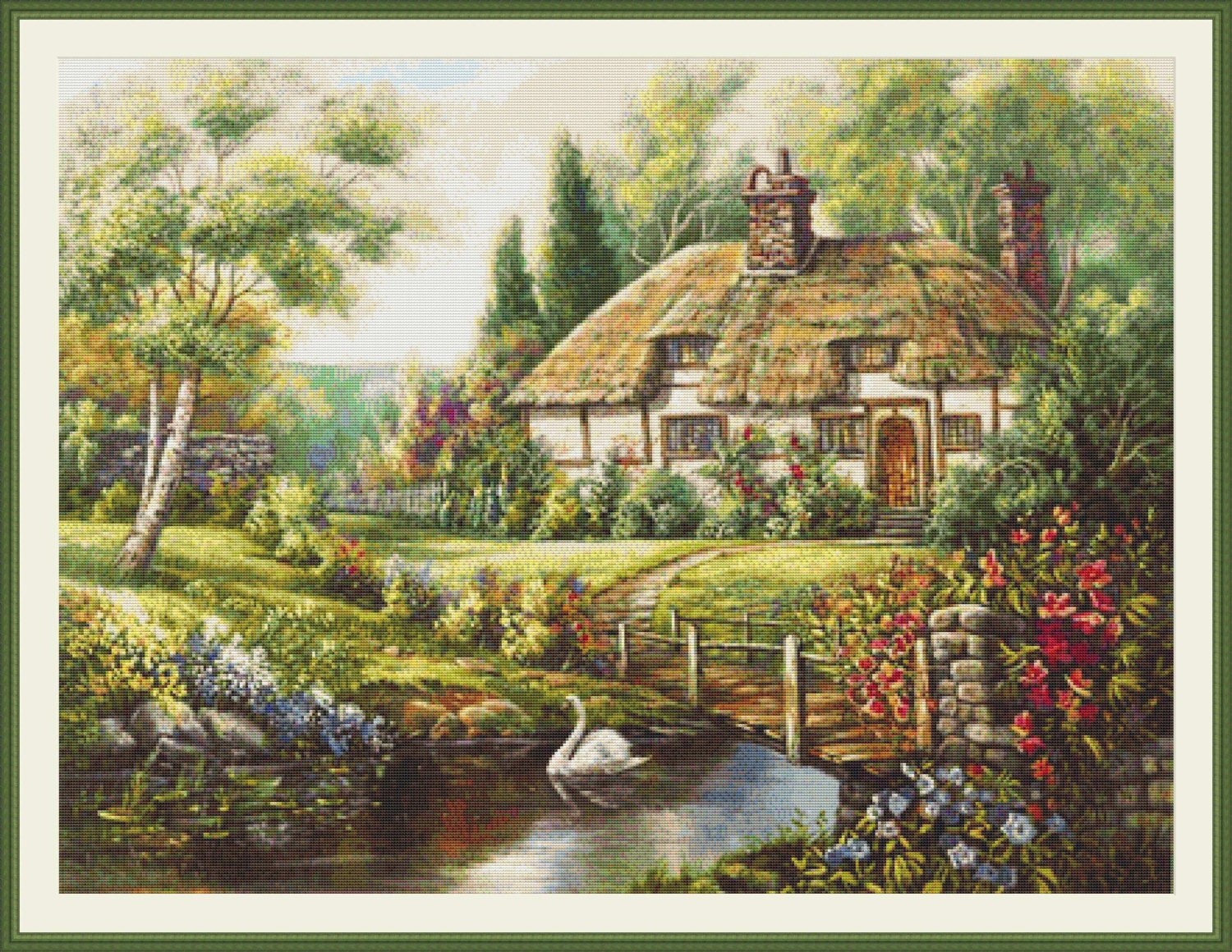 Oxfordshire RetreatCounted cross stitch pattern by Maxispatterns