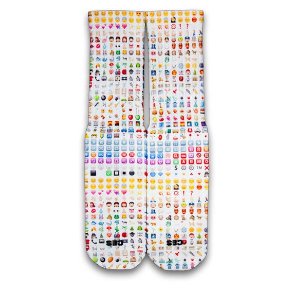 Emoji Customize Elite Socks by CustomizeEliteSocks on Etsy