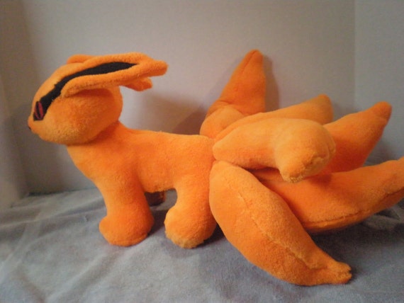 naruto nine tailed fox plush