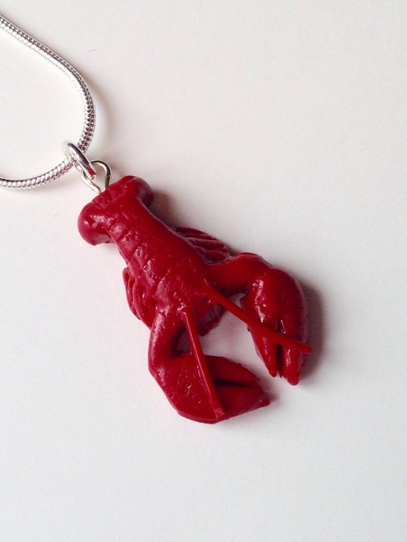 Items similar to Lobster Necklace on Etsy