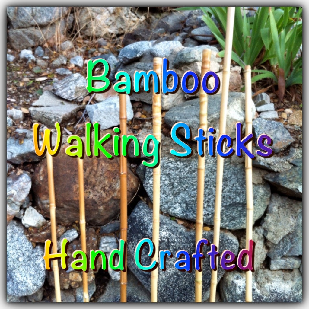 Bamboo Walking Stick hand crafted all natural