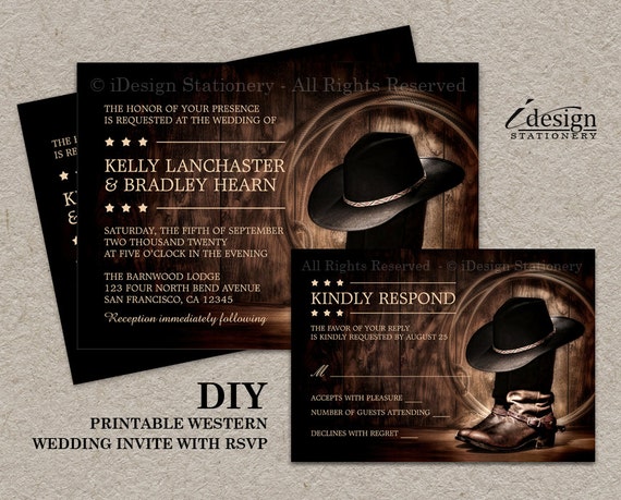 Cowgirl Invitations Ideas 8