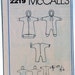 Baby Bunting Bag, Snowsuit, Jumpsuit, Hat, Booties, Toy, McCalls 2219, Sewing Pattern, Zipper Front, Mittens, Snap Crotch,  Size 14-20-26 lb