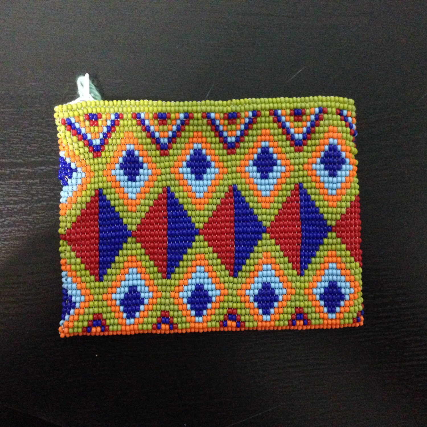 Tribal Beaded Wallet by LittleFoxTribe on Etsy