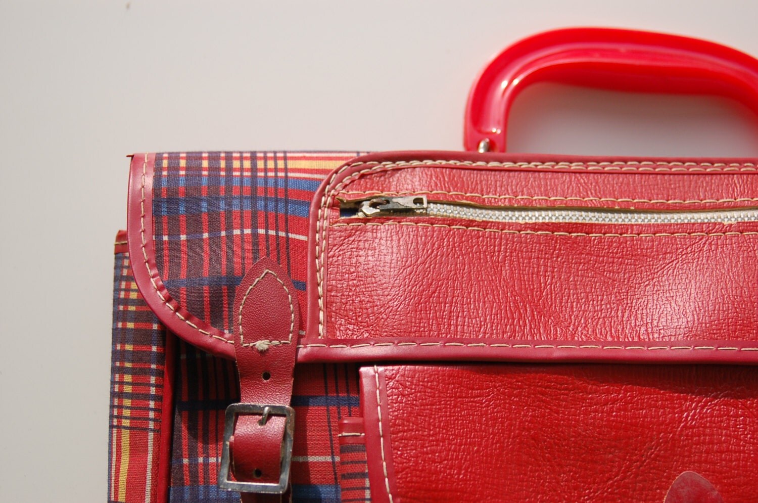 vintage plaid purse