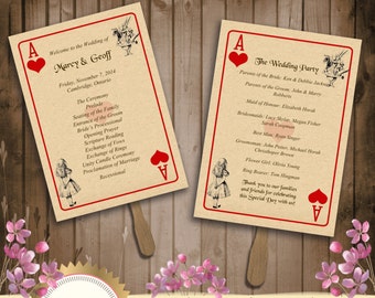 Printable Alice in Wonderland Wedding Invitation DIY by StudioDMD