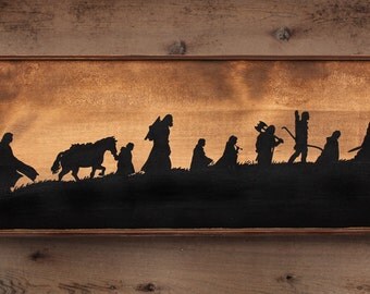 Rustic wooden sign ' The Fellowship '