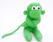 green sock monkey