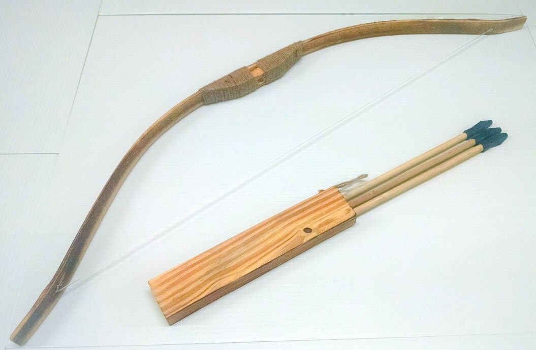 bow and arrow wooden toy
