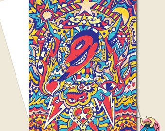 Birthday Card, Devil Card, Halloween Card, Alternative Card, Boyfriend Card, Card For Him, Art Card, Graphic Card, Illustration Card, Cards.