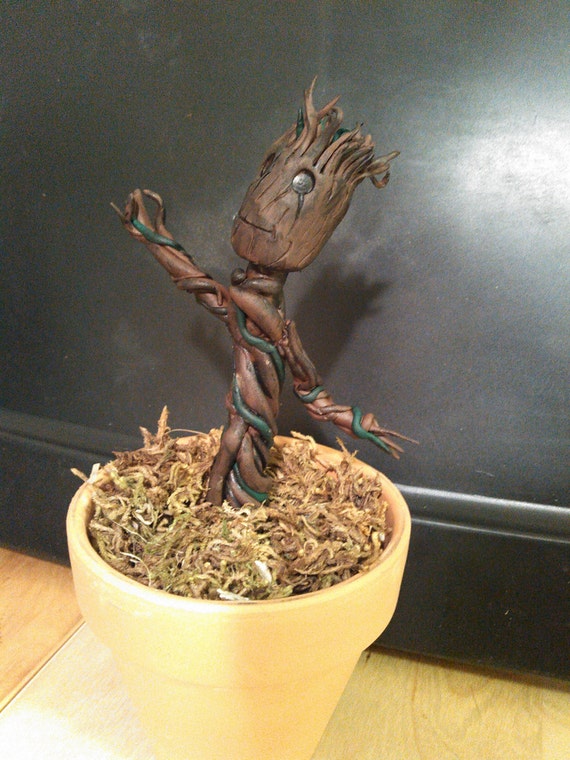 potted groot toy