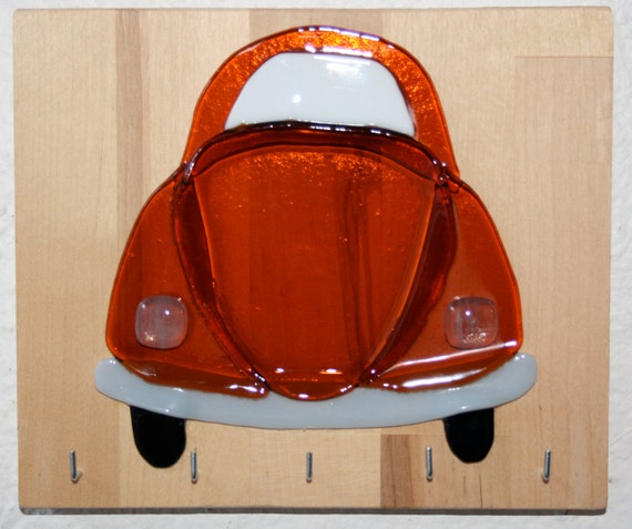 Key Holder - Classic VW Beetle Orange