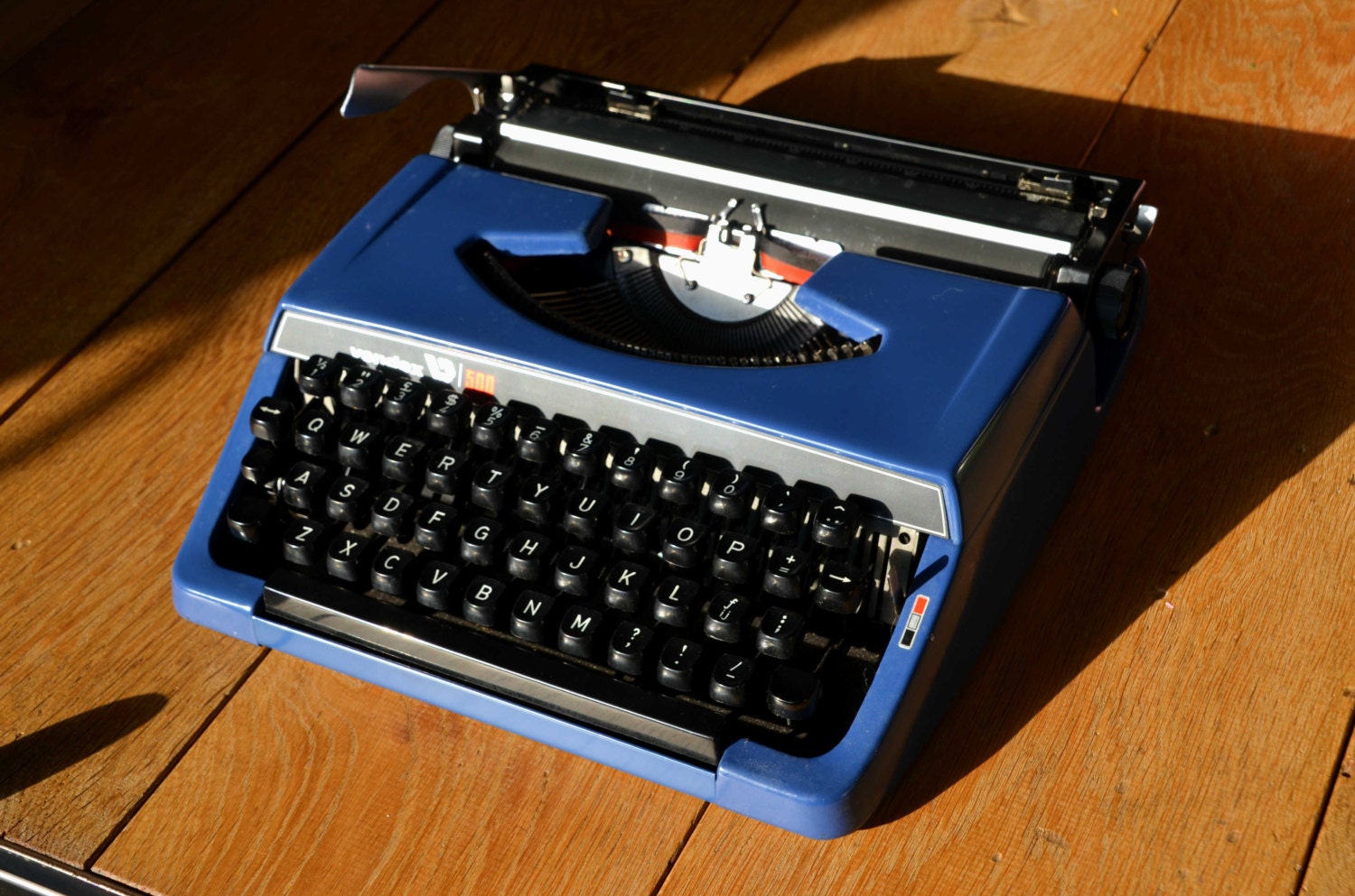 Working Typewriter Navy Blue Vendex 500 Working Perfectly