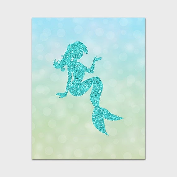 Mermaid Template Printable 8x10