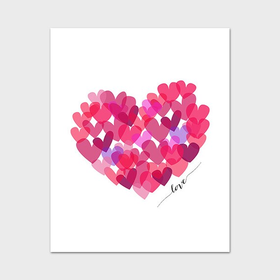 Heart Printable 8x10 Instant Download Heart by MossAndTwigPrints
