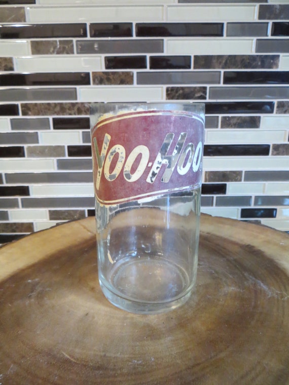 Vintage Yoo Hoo bottle drinking glass