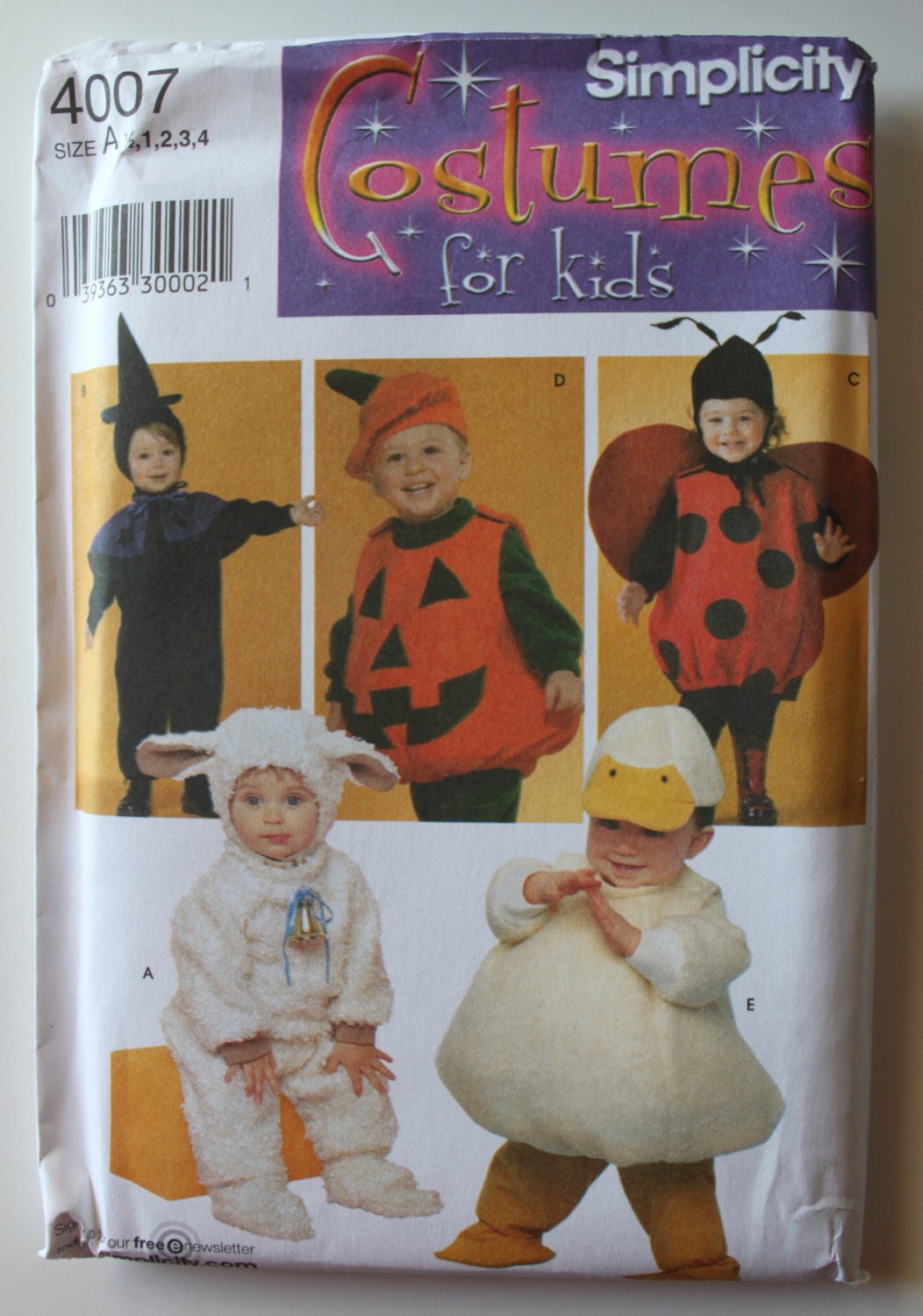 Toddlers Halloween Costumes Simplicity Pattern 4007 by TheTeaTalk