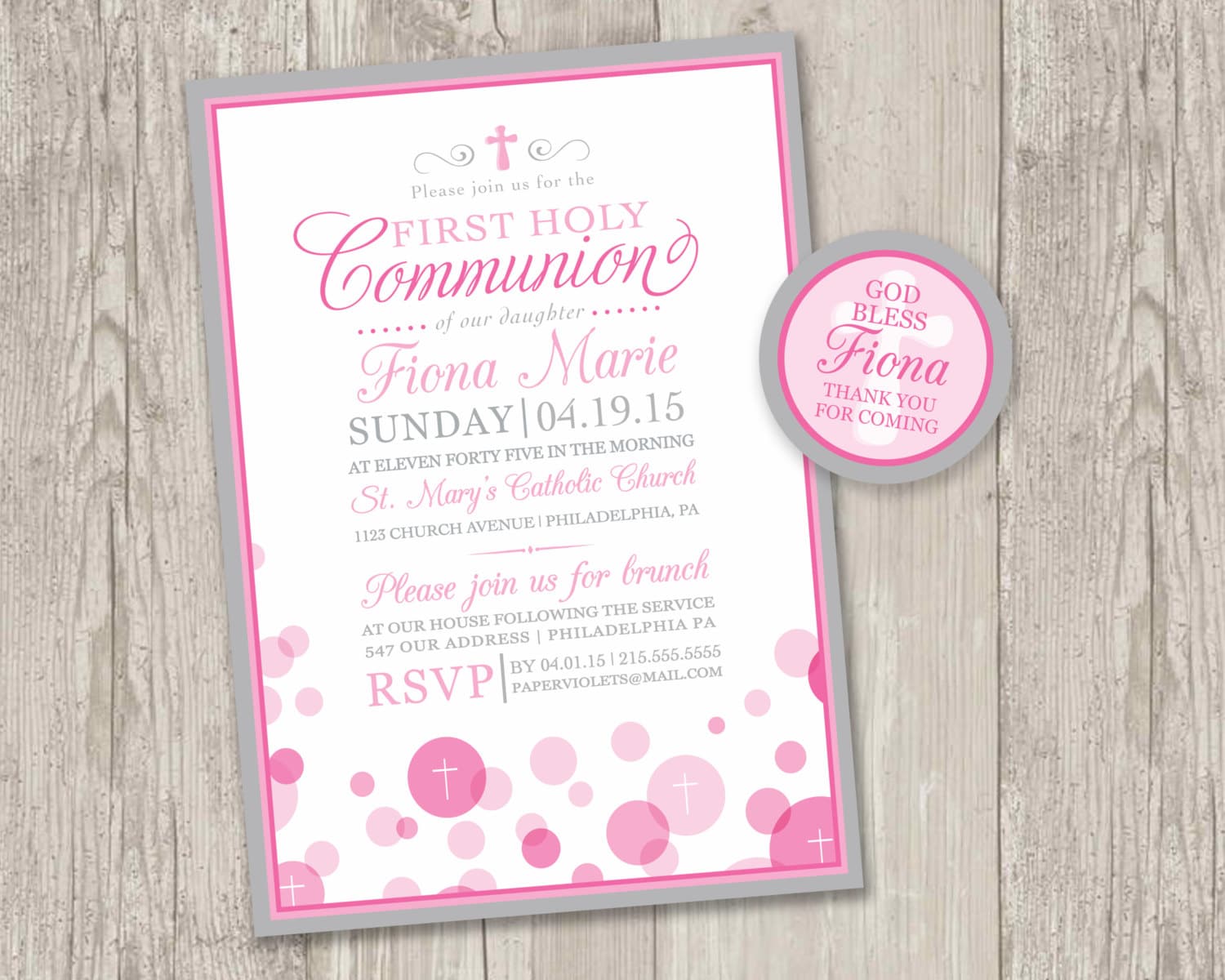 Free Printable 1St Communion Invitations 3