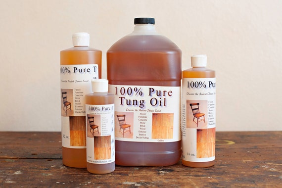 Pure Tung Oil gallon Wood Finish by the Real by CarriageHouseWorks