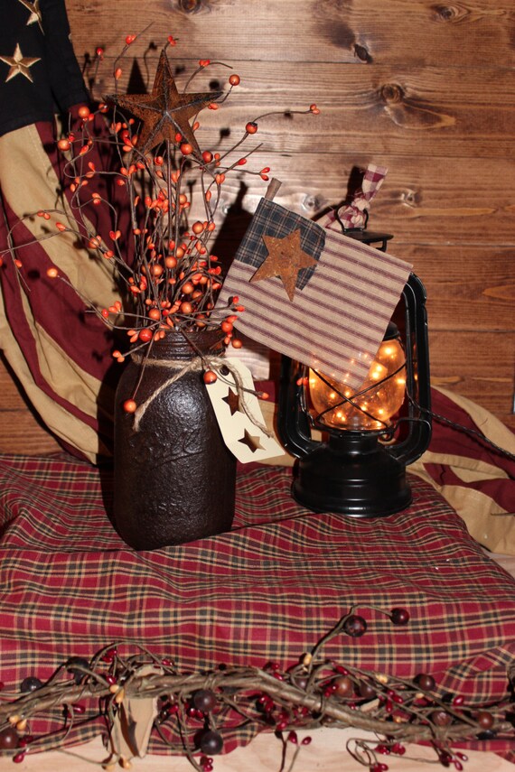 Primitive decor. Country primitive by TwiggysCountryCrafts on Etsy