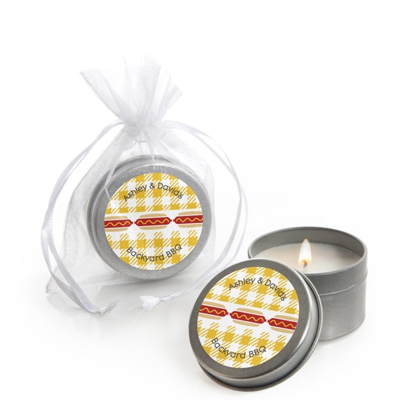 Summer BBQ Hot Diggity Dog Candle Tin Favors Everyday Dog