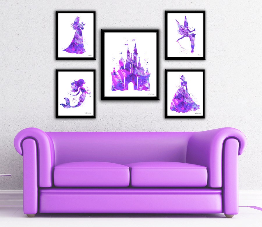 Disney Princess Disney princess print purple princess