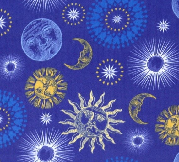 Anti-Pill Night Sky Fleece Fabric Sold by the Yard by GGselections