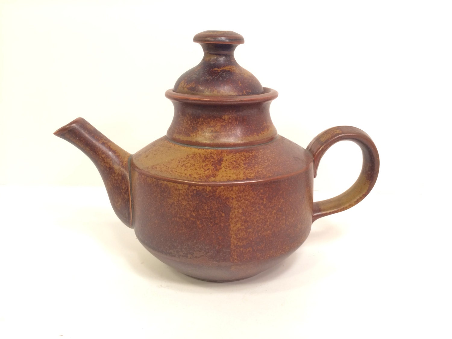 Iron Mountain Stoneware IMS Roan Pottery. Rustic Ceramic Brown