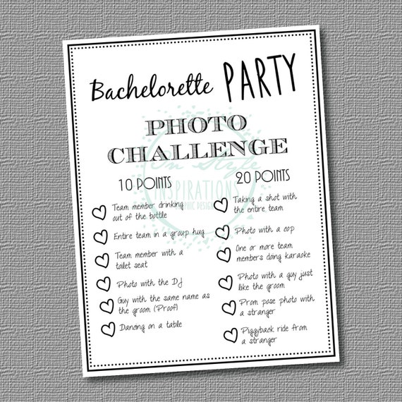 INSTANT DOWNLOAD / PDF: Bachelorette Party by InStyleInSpirations