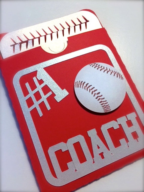 Baseball Coach Gift Card Holder