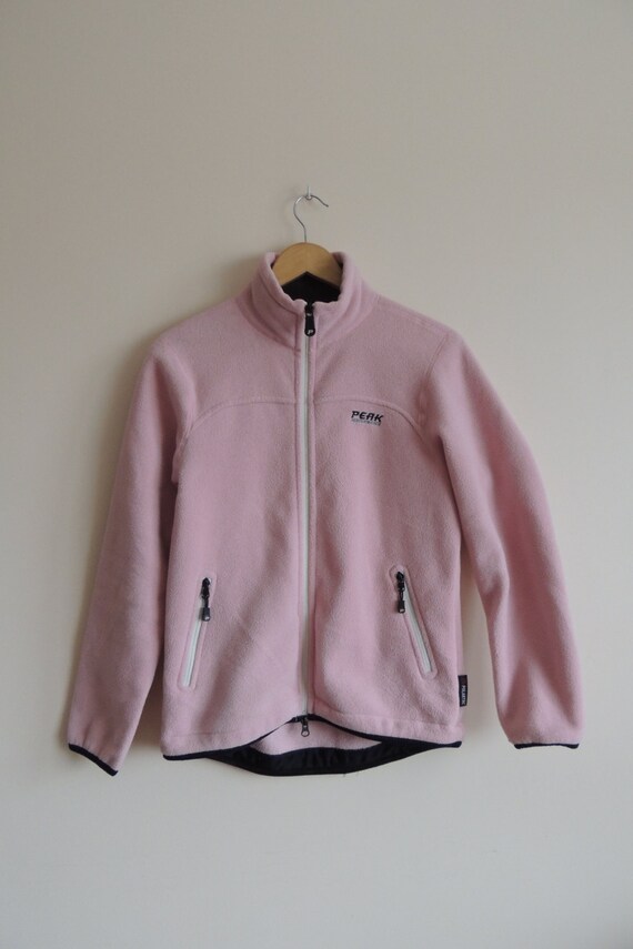 light pink fleece jacket